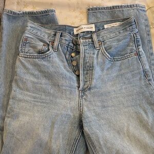 Denim Forum Sky Blue Straight Leg Jeans